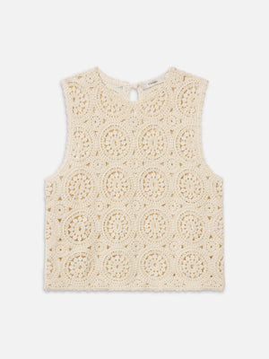 The Crochet Tank -- Cream | Frame Denim