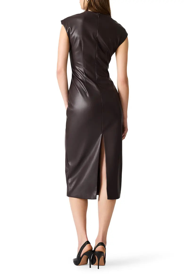 Chiara Faux Leather Midi Dress (Women) | Nordstrom | Nordstrom