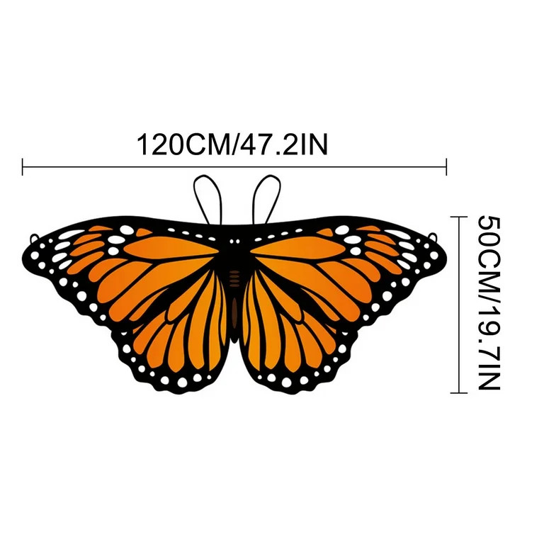 NSESSHome ButterflyBack Hanging ButterflyDecorative BalloonsKids Toy ButterflyCloak Garden Flag D... | Walmart (US)