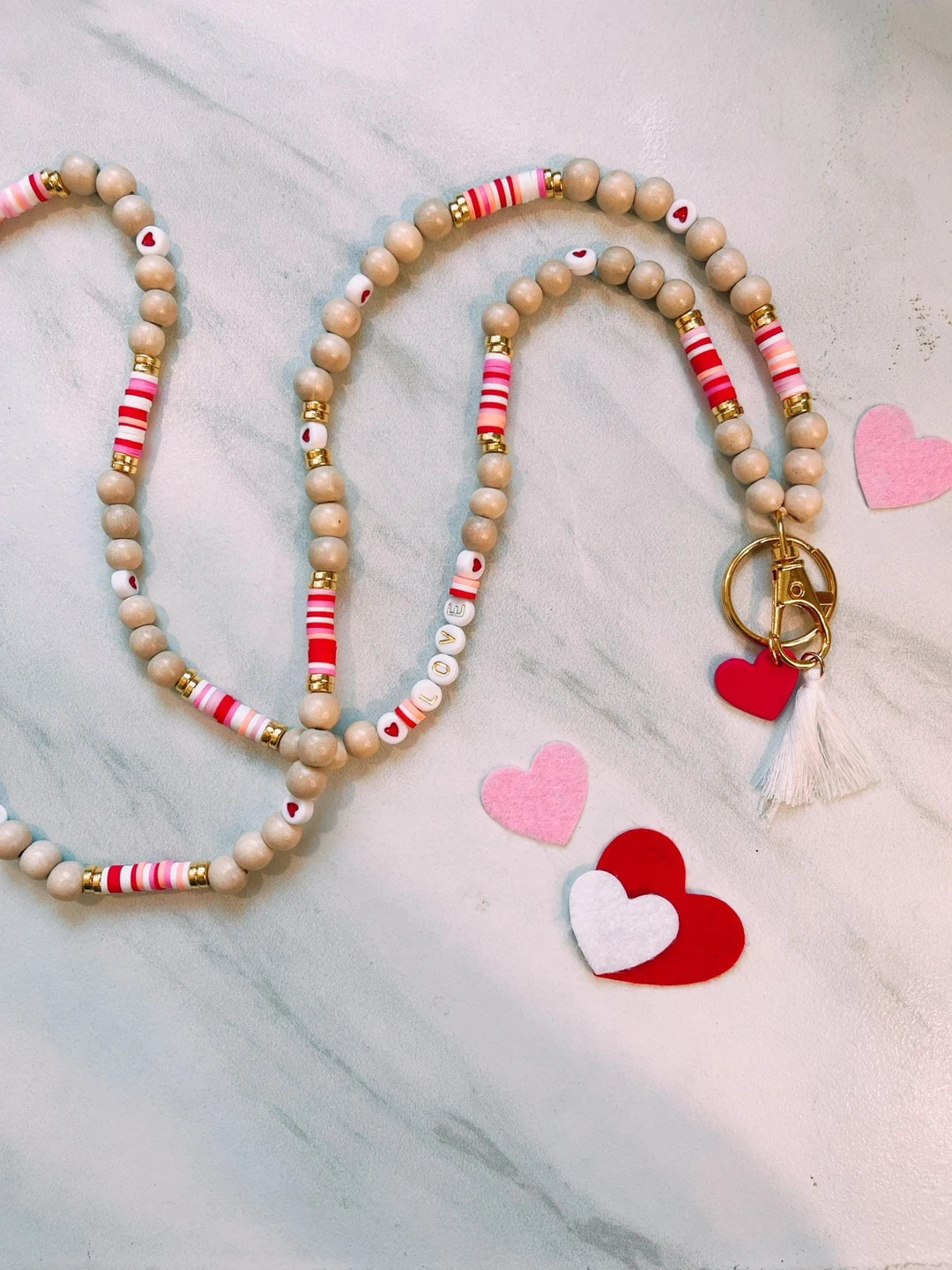 Valentine’s Day teacher lanyard, Valentine’s Day lanyard, v day gift for teacher, love lanyar... | Etsy (US)