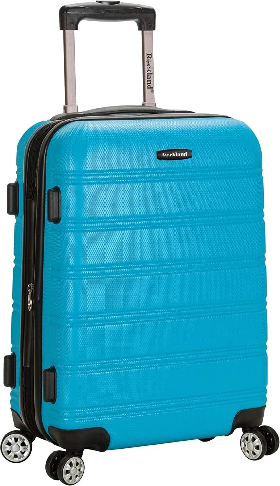 Rockland Melbourne Hardside Expandable Spinner Wheel Luggage, Carry-On 20", Turquoise | Amazon (US)