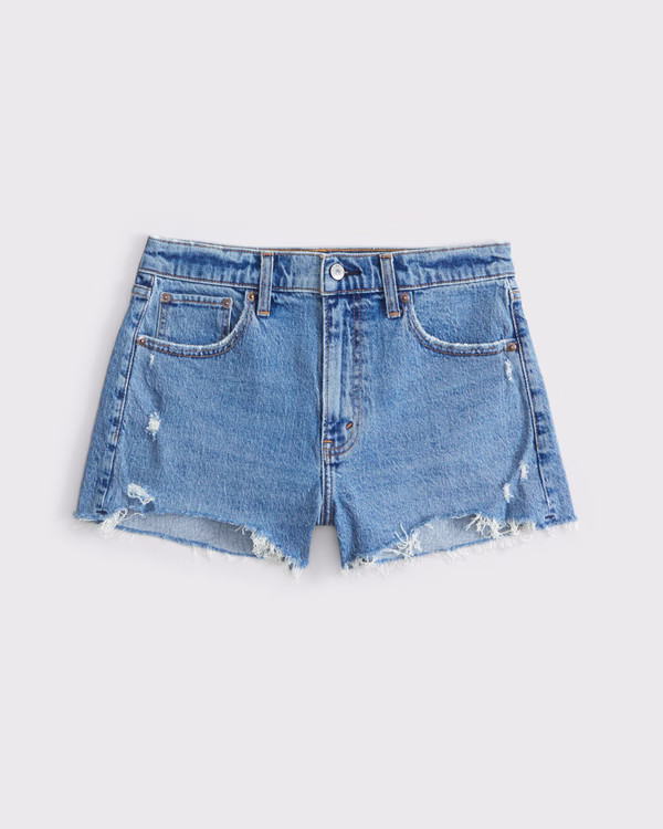 Curve Love High Rise Mom Short | Abercrombie & Fitch (US)