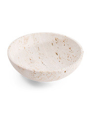 9x3 Solid Travertine Decorative Bowl | Marshalls
