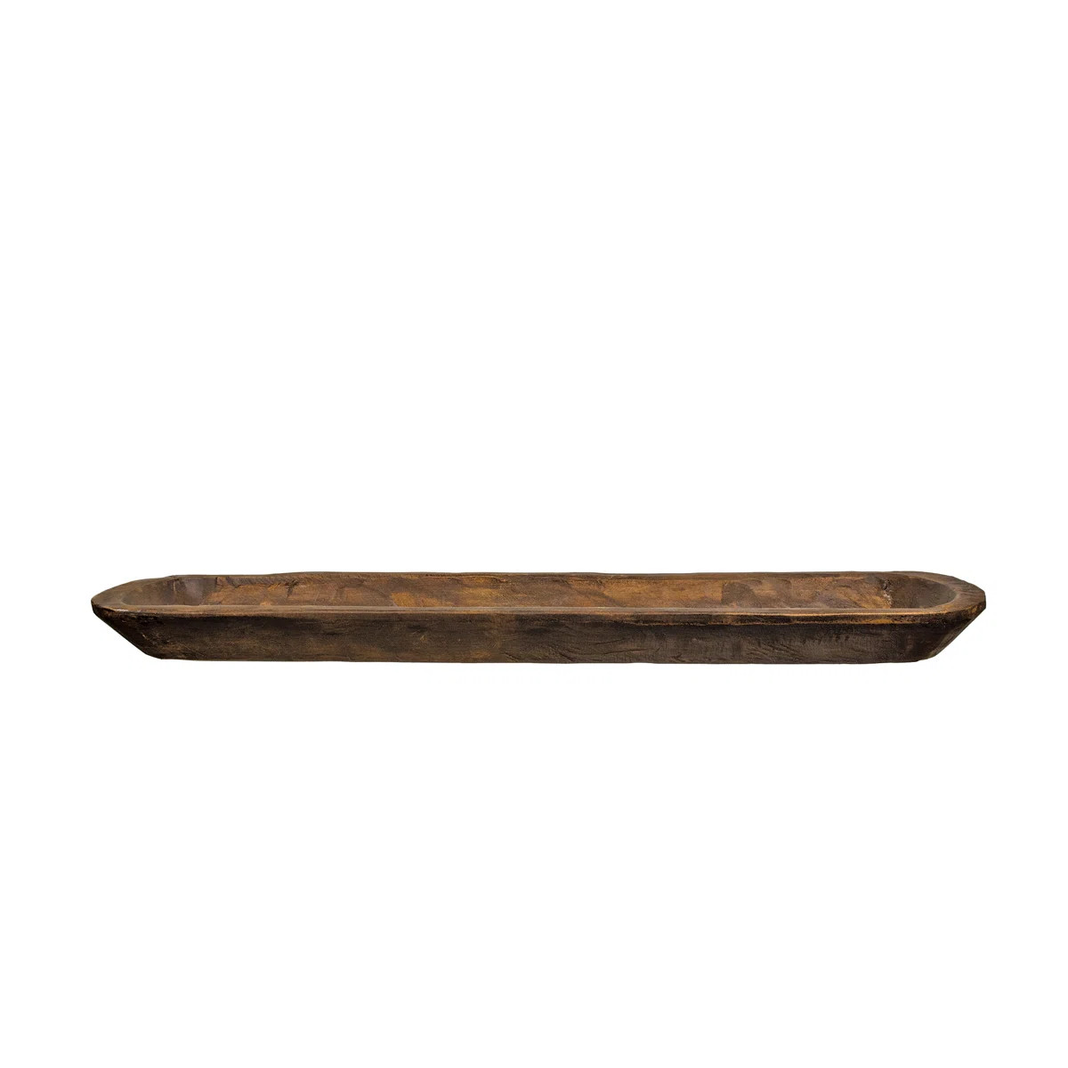 Carved Wood Oval Bread Bowl 29" | Wayfair North America