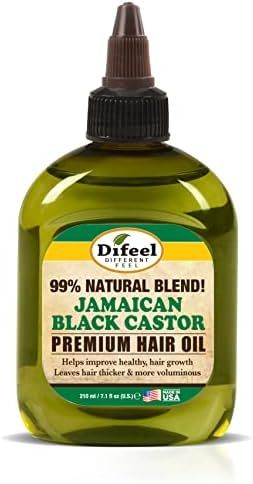 Difeel Premium Natural Jamaican Black Castor Hair Oil 7.1 oz - Jamaican Black Castor Oil for Hair... | Amazon (US)