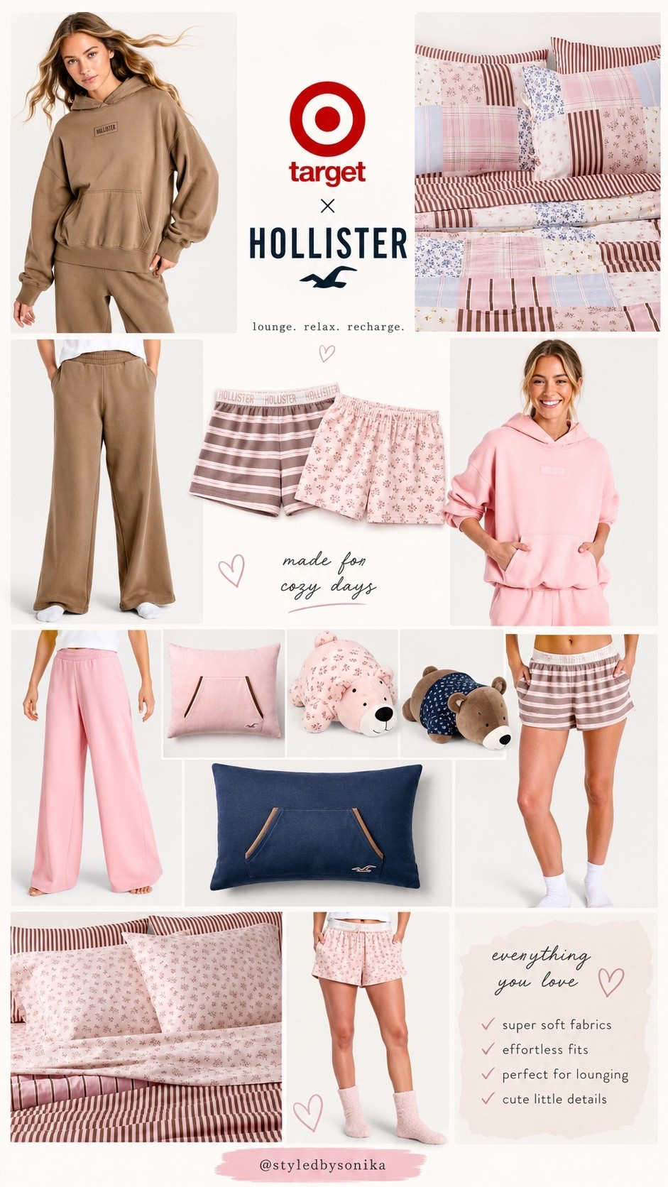 Target x Hollister
Pink set
Tan lounge set

#LTKSaleAlert #LTKPetite #LTKootd