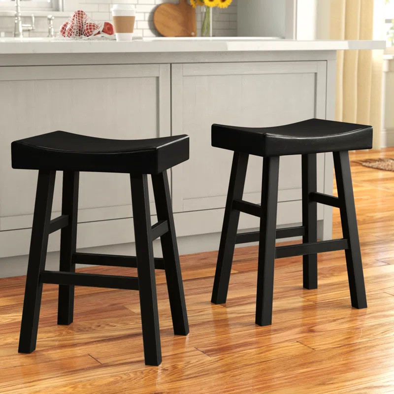 Bergstrom Solid Wood Bar & Counter Stool (Set of 2) | Wayfair North America