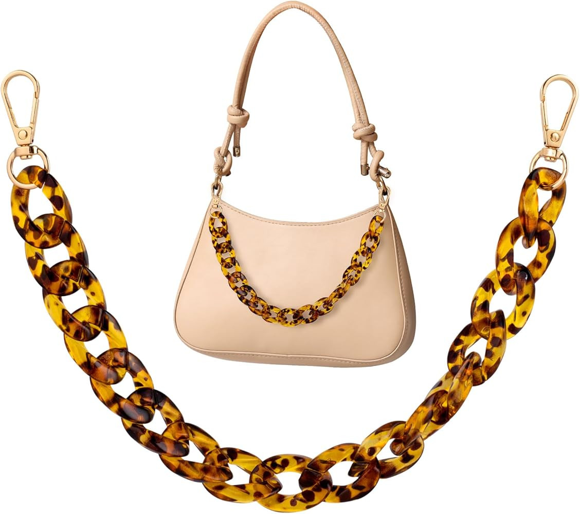 1 Pcs Acrylic 14.76'' Bag Chain Charm, Fashionable Purse Chain Charm, Bag Chains for Handbags, Pu... | Amazon (US)