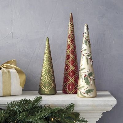 Traditional Glass Trees, Set of Three | Frontgate | Frontgate