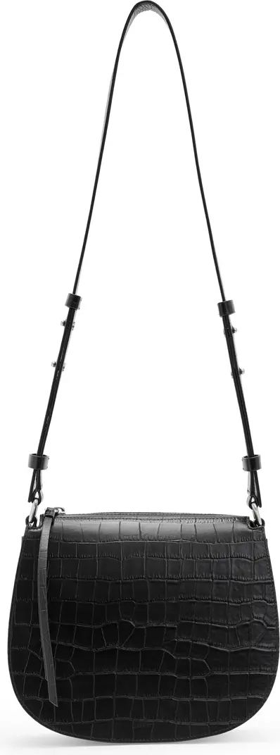 Captain Croc Embossed Leather CrossbodyALLSAINTS | Nordstrom