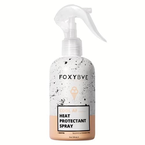 FoxyBae Heat Protectant Spray - Thermal Hair Styling Mist for Curling Iron & Blow Dryer - Prevents Frizz, Damage & Breakage, 8oz | Amazon (US)