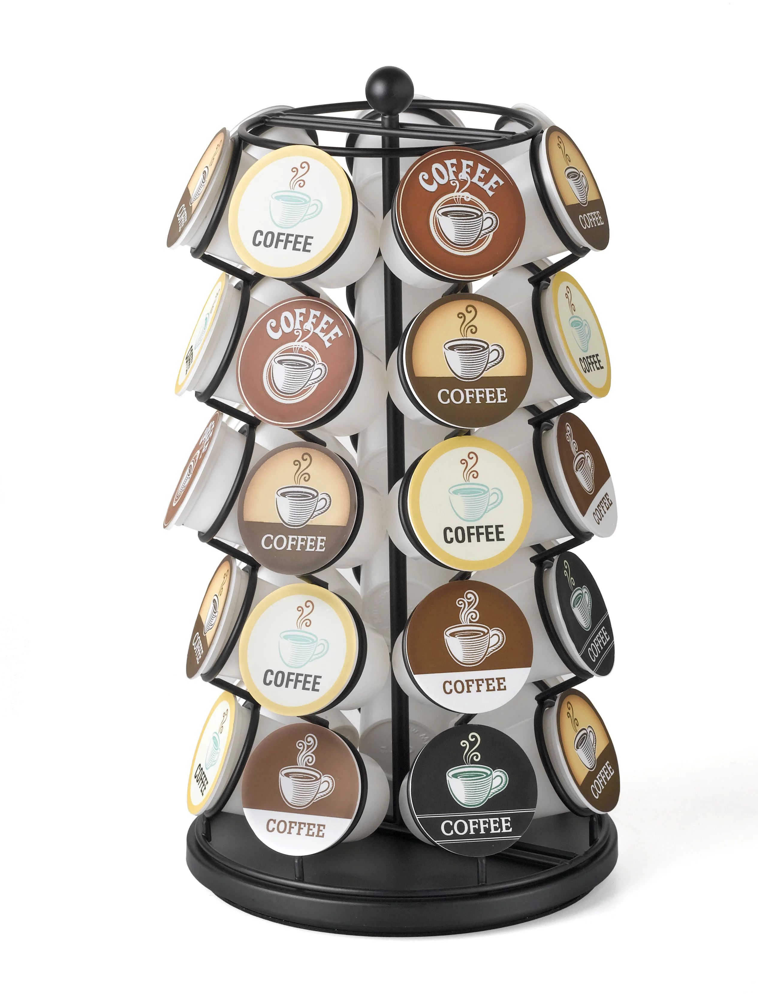 Nifty 35 Capacity Coffee Pod Carousel, Black | Walmart (US)