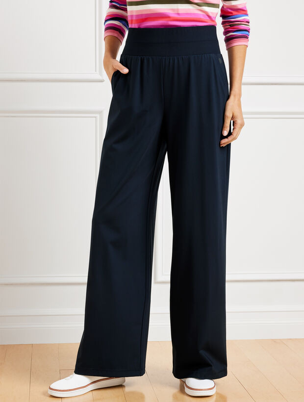 Out & About Stretch Wide Leg Pants | Talbots