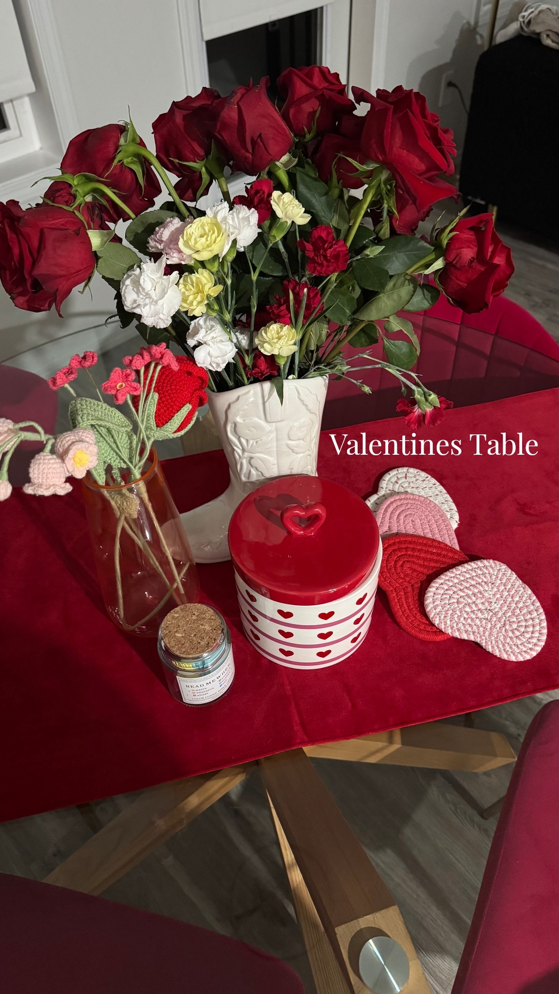 Valentines Table #vday #valentines #valentinesday #vdaytable #valentinestablescape 

#LTKcanada #LTKgiftguide #LTKwinter