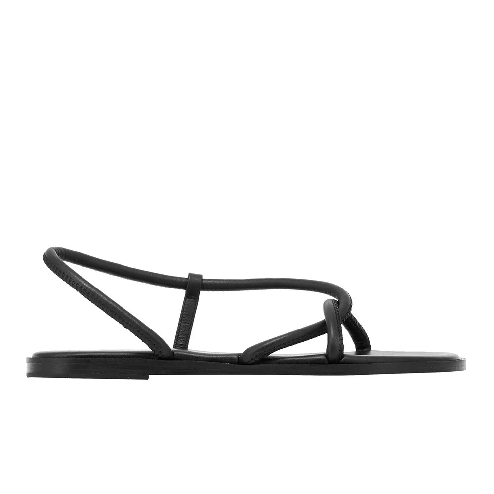Bomba Leather Black | Ancient Greek Sandals