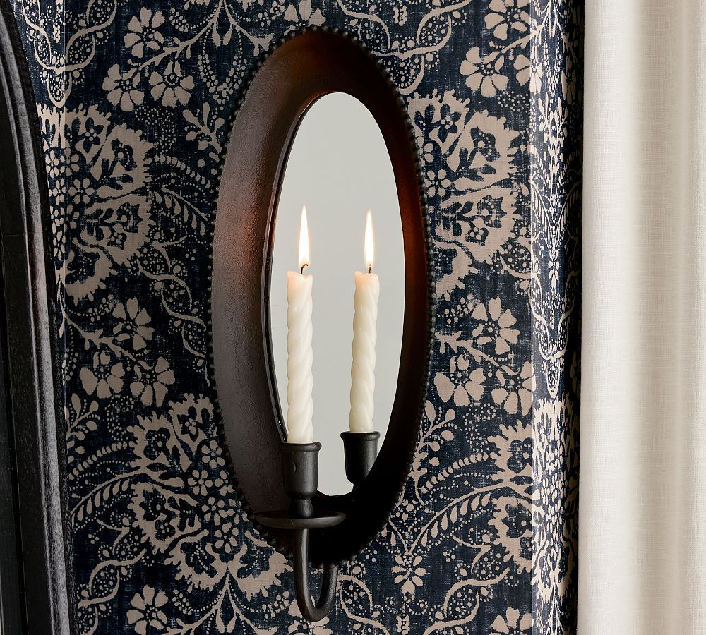 Chris Loves Julia Modern Traditional Taper Sconce | Pottery Barn (US)
