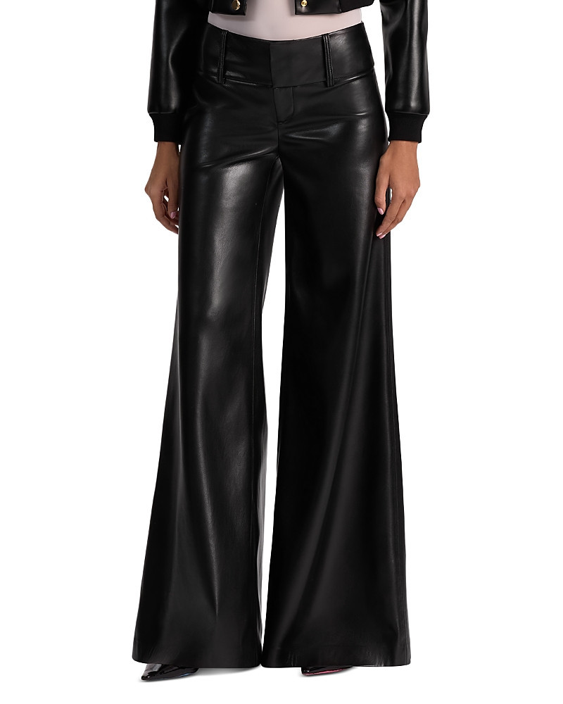 Alice and Olivia Faux Leather Wide Leg Pants | Bloomingdale's (US)