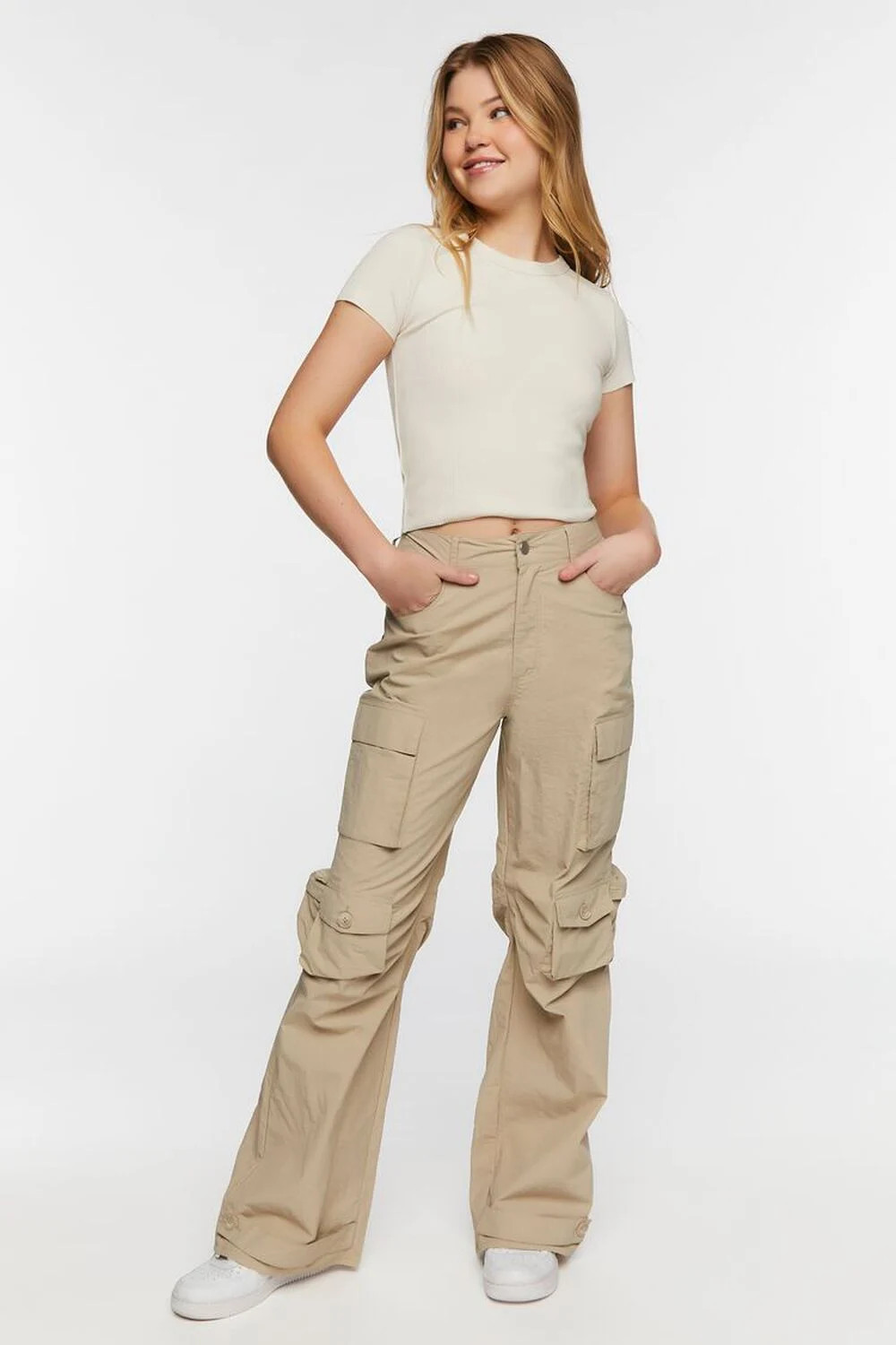 High-Rise Cargo Pants | Forever 21 (US)