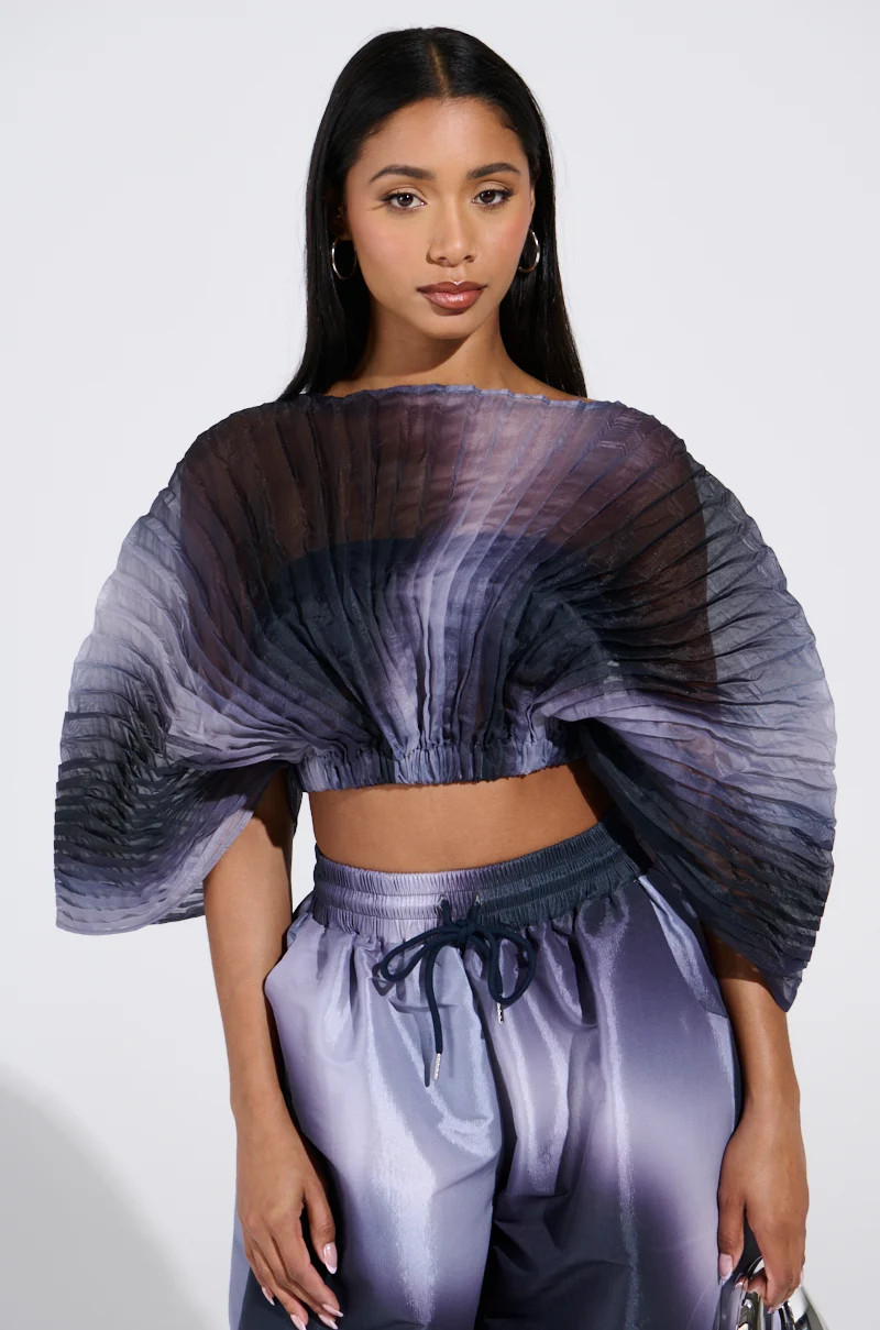 FORGET ABOUT IT OMBRE BLOUSE | AKIRA