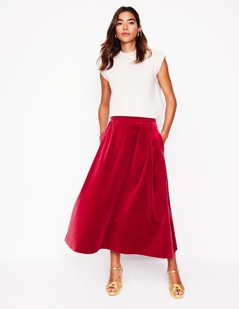 Angelica Velvet Skirt | Boden (US)