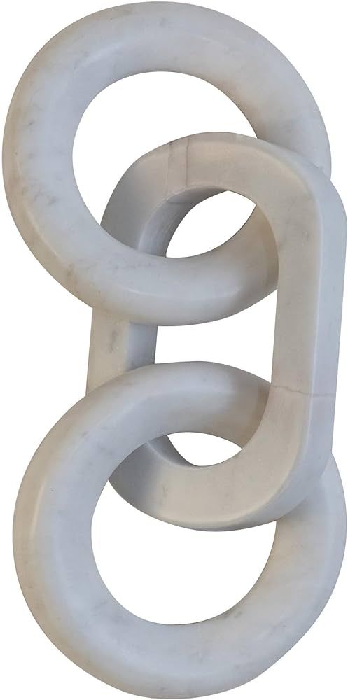 Bloomingville Unique Real Marble Chain Décor, White (Each Will Vary Slightly) | Amazon (US)