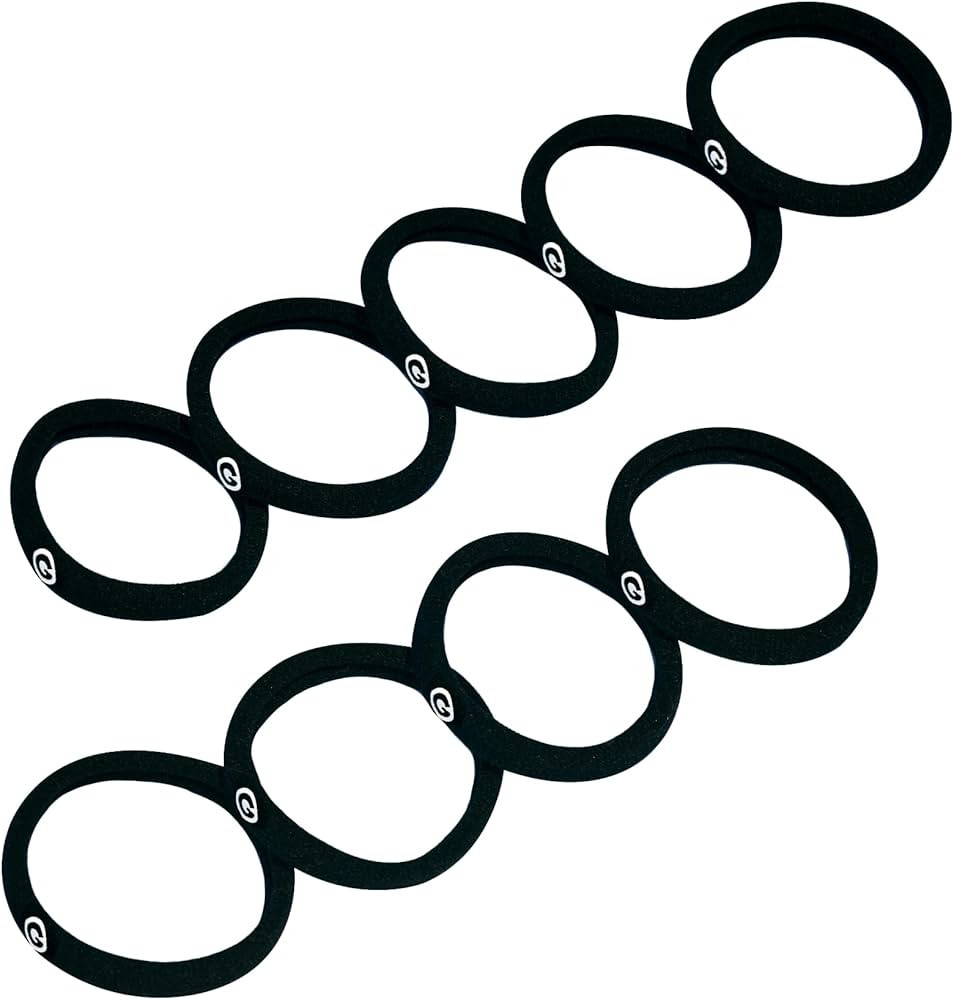 Gimme Beauty - Any Fit No Damage Hair Ties - Black Onyx - Seamless Microfiber Hair Elastic - Hair... | Amazon (US)