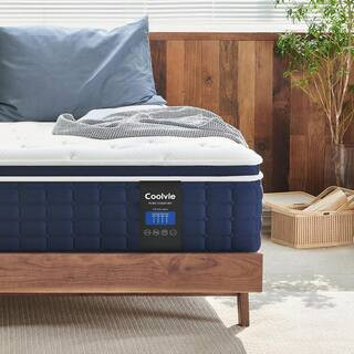 12 in. Memory Foam Queen Mattress and Hybrid Construction Individual Pocket Springs with Cooler Sleep and Support | The Home Depot