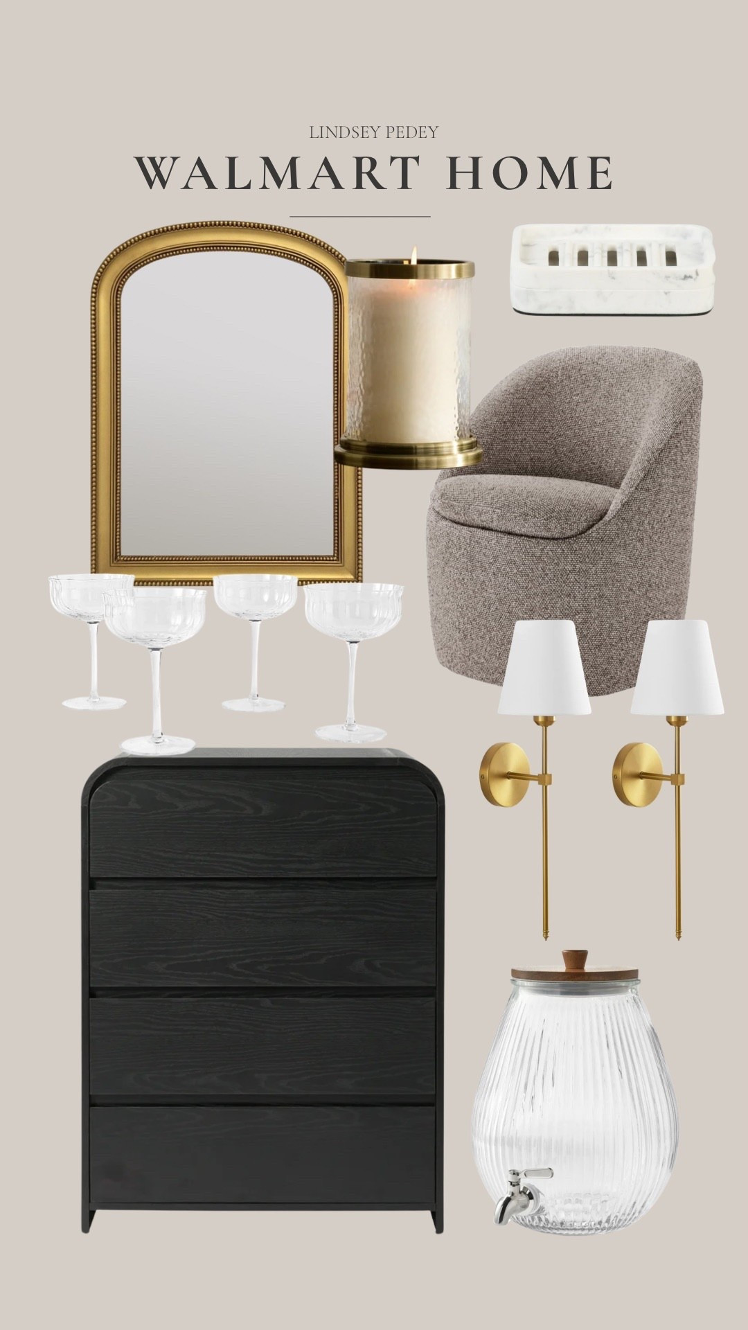 Classic modern home finds from Walmart!

Dresser, dining chair, mirror, coupe glasses, wall sconces, soap dish, drink dispenserrs

#LTKHome #LTKFindsUnder50 #LTKSeasonal