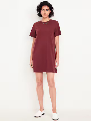 Vintage Crew-Neck Mini T-Shirt Dress | Old Navy (US)