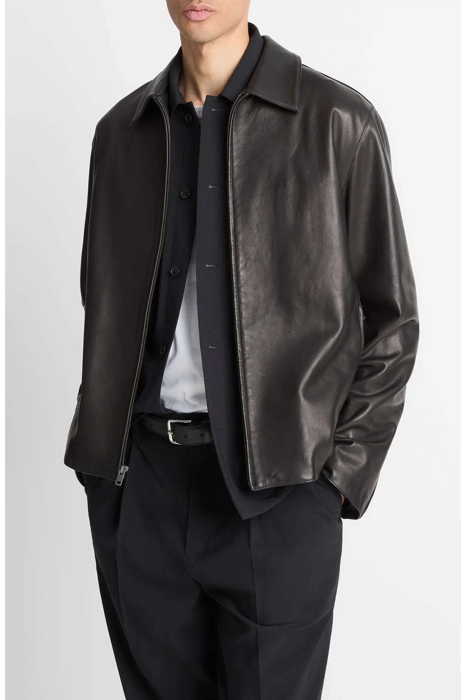 Vince Leather Jacket (Men) | Nordstrom | Nordstrom