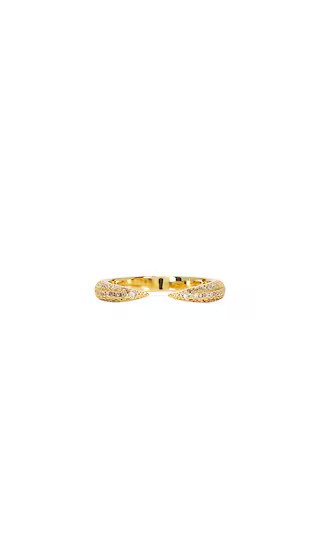 Open Rivet Ring in Gold | Revolve Clothing (Global)