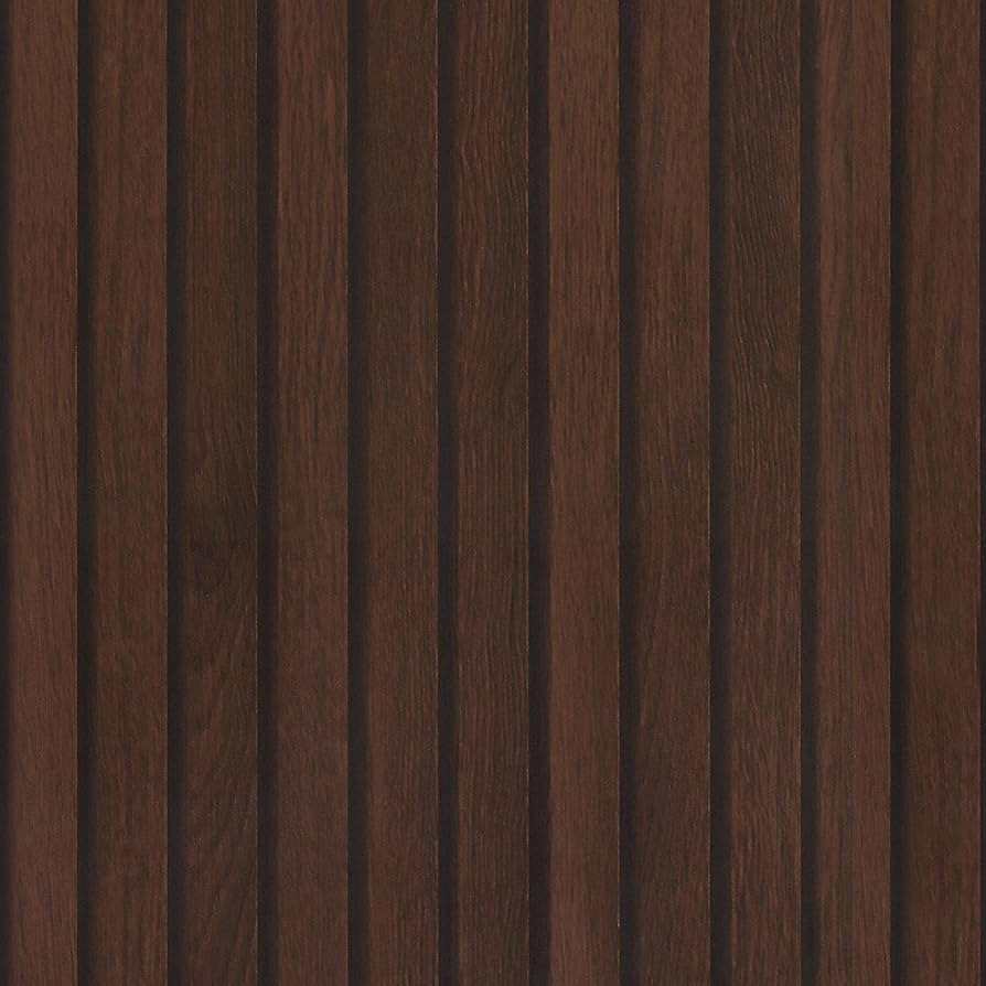 Wooden Slat Peel and Stick Wallpaper Wood Grating Stripe Removable Wallpaper Wood Contact Paper f... | Amazon (US)
