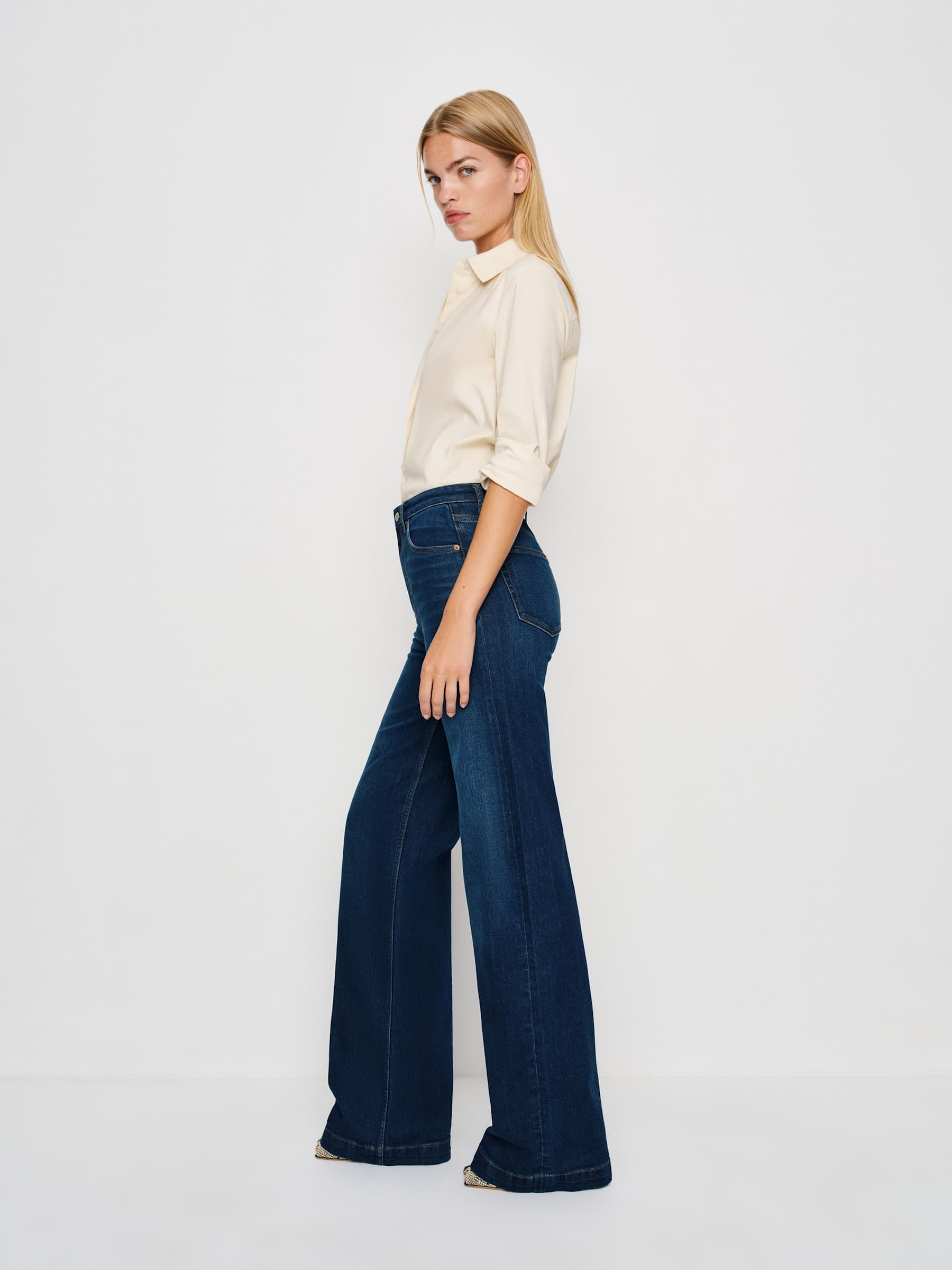 Bex Super Stretch High Rise Wide Leg Jeans | Reformation (Global)