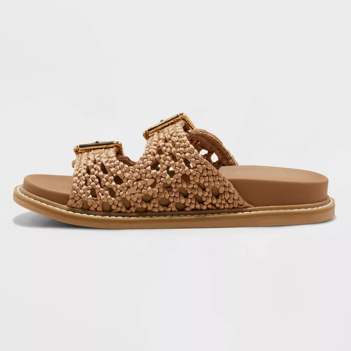 Women's Kylie Woven Two Band Footbed Sandals - Universal Thread™ | Target