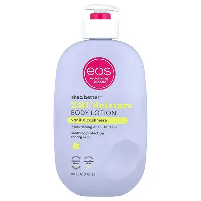 EOS, Shea Better™, 24H Moisture Body Lotion, Vanilla Cashmere , 16 fl oz (473 ml) | iHerb