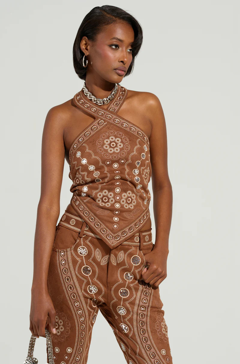 TEXAS FOREVER HALTER TOP | AKIRA