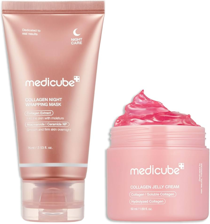 medicube Korean Collagen for Beginner: Collagen Overnight Wrapping Peel Off Facial Mask Pack and ... | Amazon (US)