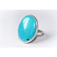 Turquoise Ring, oval Turquoise Ring, Turquoise Silver, Turquoise Jewellery, Natural Turquoise Ring,  | Etsy (US)