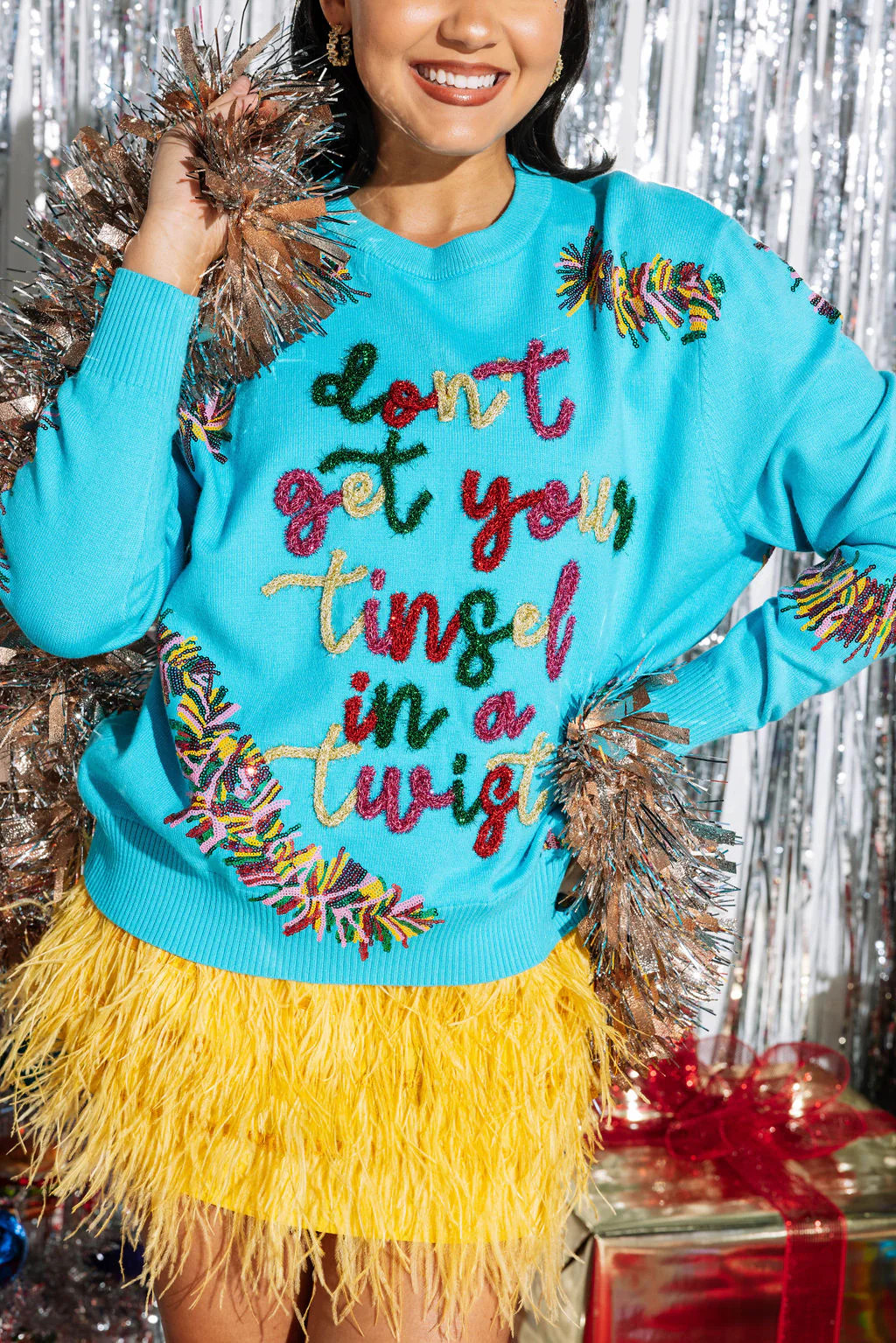 Yellow Feather Skirt | Queen of Sparkles