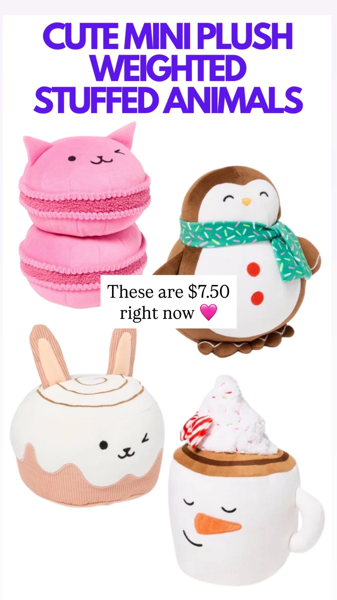 Mini plush weighted stuffed animals are $7.50!

#LTKSaleAlert #LTKGiftGuide #LTKHoliday