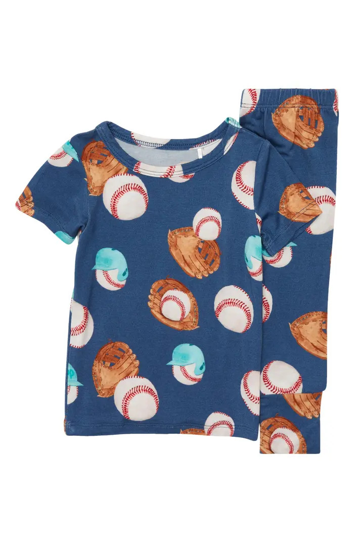 Homer Two-Piece Short Sleeve Fitted Pajamas | Nordstrom