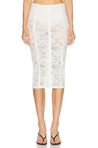 Le Stretch Lace Pencil Skirt | FWRD 