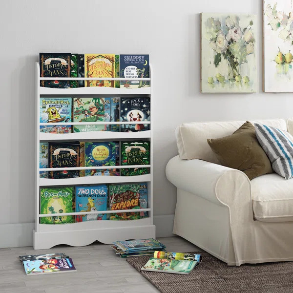 Harriet Bee 46.5'' H X 31.5'' W Chip Resistant Kids Book Display | Wayfair North America