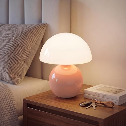 Mushroom Lamp Desk Lamp for Bedroom,Table Bedside Small Lamps for Living Room,Mushroom Decor Cute... | Amazon (US)