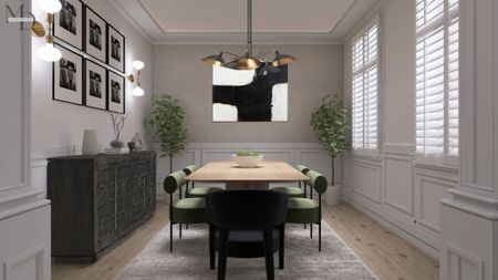 Modern Luxe Dining Room Layout View 2

#LTKstyletip #LTKhome