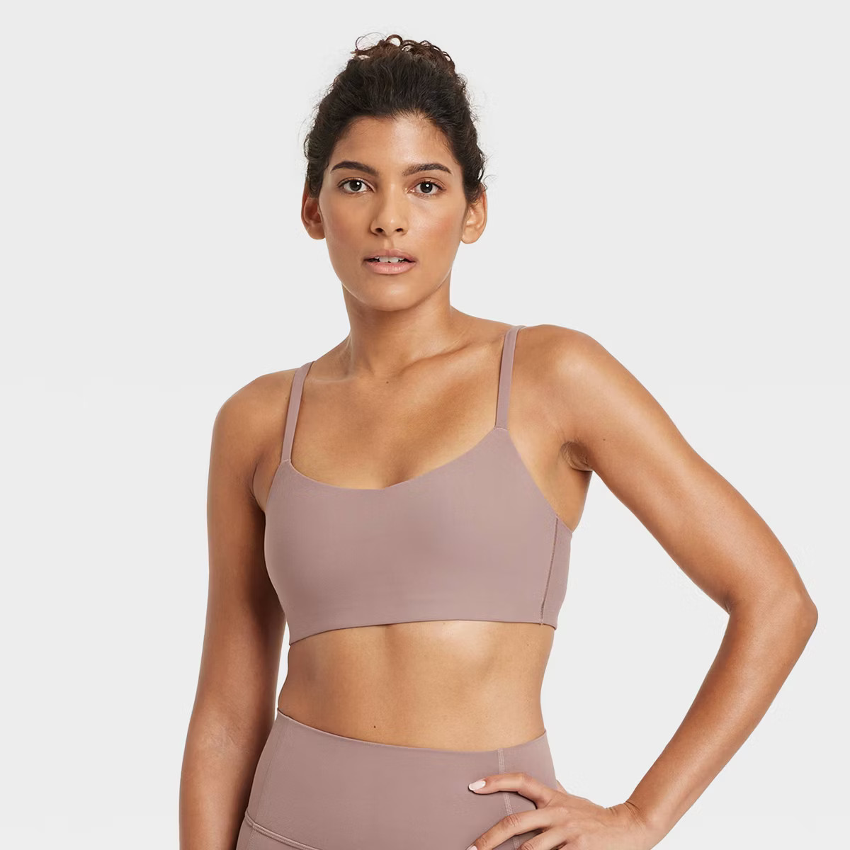 Women's Everyday Soft Light Support Strappy Sports Bra - All In Motion™ | Target