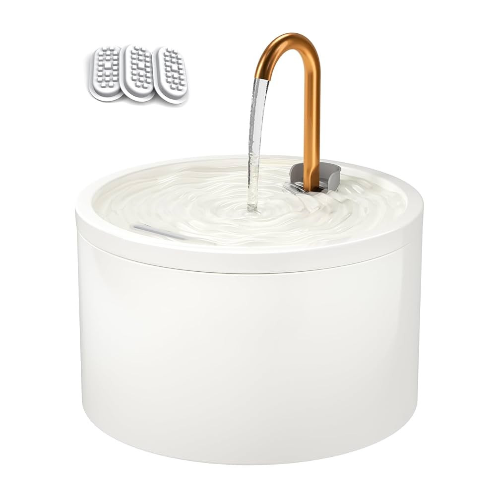 DOOOB Ceramic Cat Water Fountain, 2.1L/71oz Ceramic Cat Fountain, Automatic Ceramic Water Fountai... | Amazon (US)