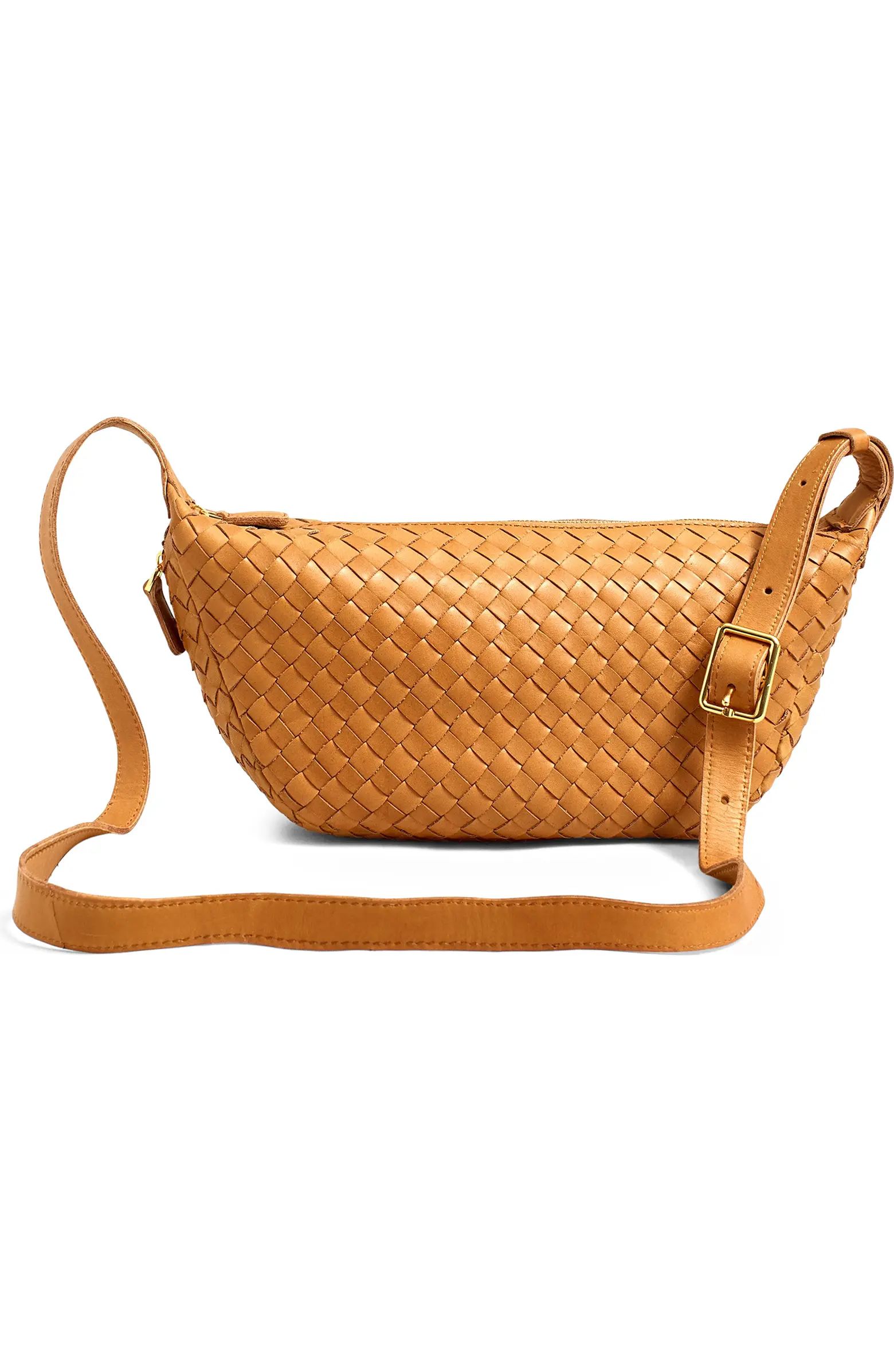 The Sling Woven Leather Crossbody Bag | Nordstrom