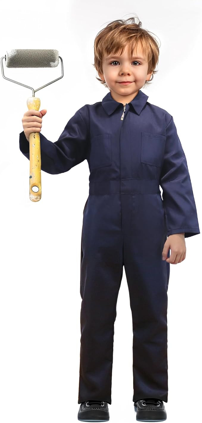 VZQI Kids Coveralls for Boys Navy Coveralls Mechanic Suit Halloween Lightweight Coveralls Jumpsui... | Amazon (US)