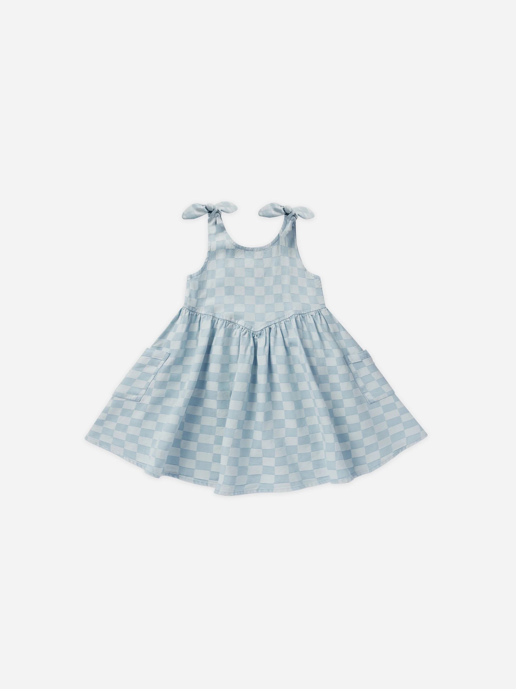 Summer Dress || Blue Check | Rylee + Cru
